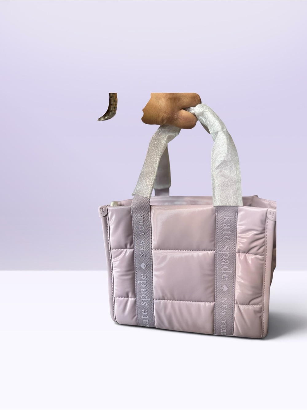 kate spade Quilted Pale Lavender Tote